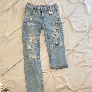 Distressed Blue Women's Jeans